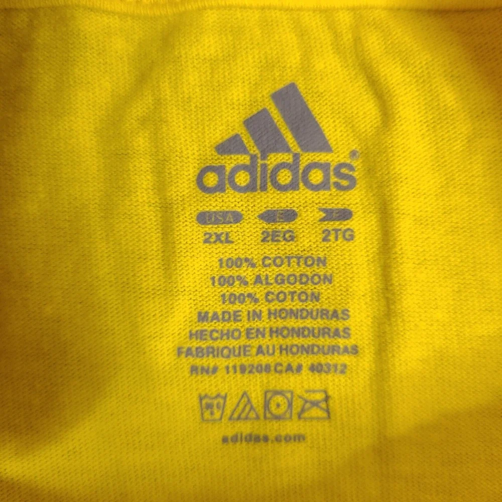 Michigan Wolverines Shirt Men XXL Yellow Adidas NCAA Football The Big House 2009